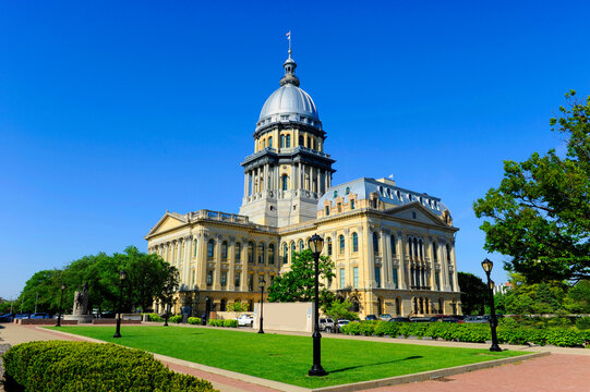 Illinois State Capitol Building Springfield Illinois USA