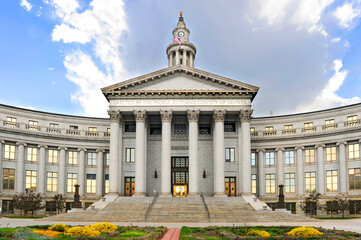 Naklejka premium Denver City County Building in downtown Denver Colorado USA