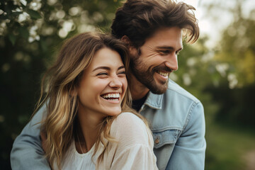Obraz premium Valentine day celebration conceptual illustration made with generative AI, affectionate couple in love