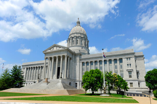 Fototapeta State Capitol Jefferson City Missouri where state laws are made and carried out for the .State of Missouri