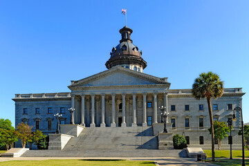 Columbia South Carolina Buildings Statues and Landmarks on the State Capitol Capital grounds SC