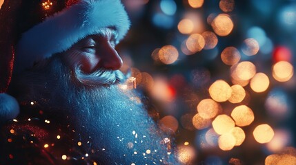 merry christmas hologram