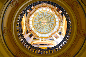 Interior Dome State Capitol Jackson Mississippi MS US