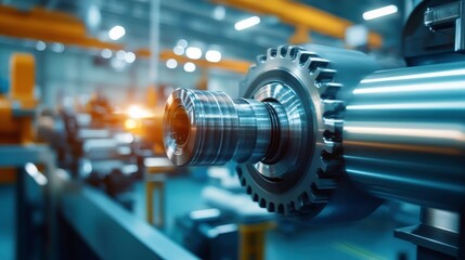 Fototapeta premium Dynamic Industrial Process with Realistic Textures and Light
