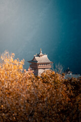 chinese temple in the night