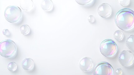 Iridescent ovals formation with symmetrical pattern for elegant design concepts