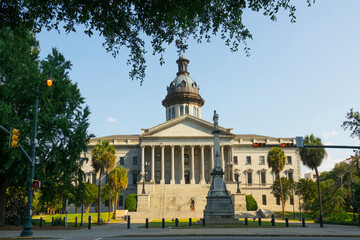 Columbia South Carolina home of the Statehouse Capital building with a rich history