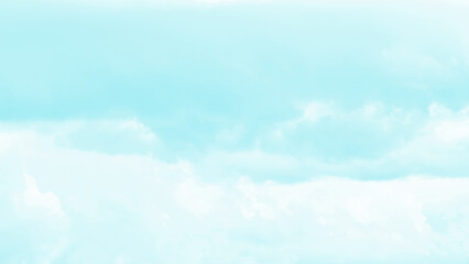 Blue pastel sky with white cloud. Beautiful sky in the morning. Freedom of life, New life beginning and Positive thought and energy concepts.