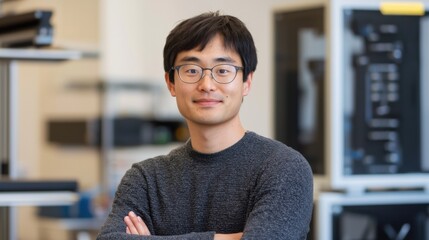 Fototapeta premium Next generation quantum computing lab research and innovation