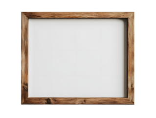 Minimalistic Light Wooden Frame Mockup with Blank Space