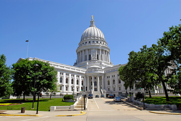 The State Capitol Building at Madison Wisconsin WI USA capital