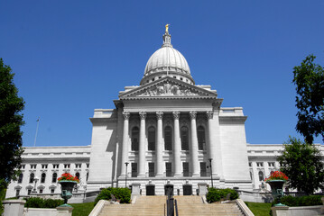 The State Capitol Building at Madison Wisconsin WI USA capital