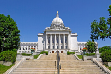 The State Capitol Building at Madison Wisconsin WI USA capital