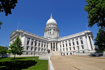 The State Capitol Building at Madison Wisconsin WI USA capital