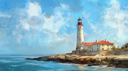 Lisbon, Portugal's Cascais is home to the Santa Marta lighthouse and municipal museum. On a lovely day, the Lighthouse Museum of Santa Marta in Cascais, Portugal, as viewed from Santa Marta Beach. 
