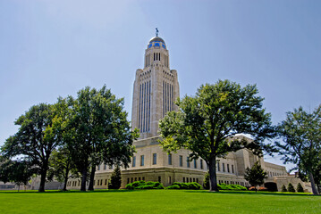 The State Capitol Building at Lincoln Nebraska NE USA