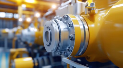 Fototapeta premium Modern Machinery with Realistic Textures and Lighting