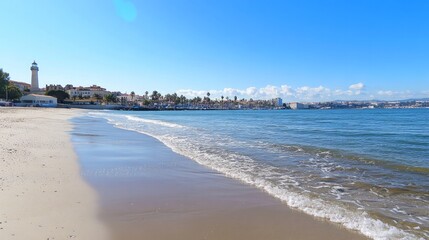Lisbon, Portugal's Cascais is home to the Santa Marta lighthouse and municipal museum. On a lovely day, the Lighthouse Museum of Santa Marta in Cascais, Portugal, as viewed from Santa Marta Beach. 