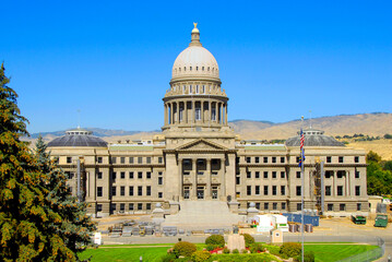 Obraz premium Boise Idaho State Capitol ID US United States architect J. E. Tourtellotte Renaissance Revival design government law legal legislature