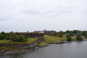Fototapeta premium View of Fortress of Suomenlinna in Helsinki, Finland 