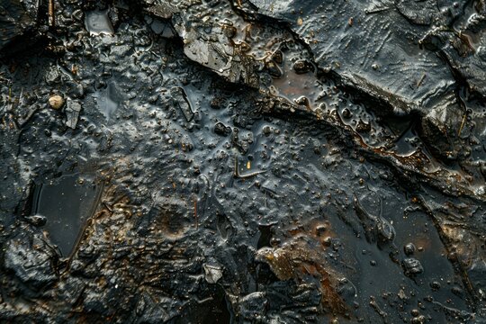  Muddy pond of wet soil. Detailed photo textured background