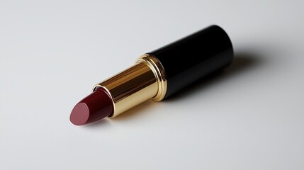A lipstick in various shades placed on a white  background