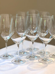 empty preprepared cups for serving