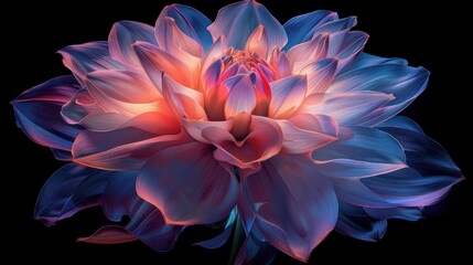 Vibrant Dahlia Bloom: A Symphony of Colors