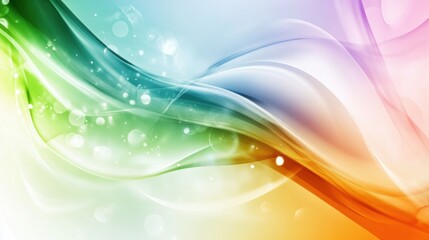 Obraz premium Abstract colorful gradient background with flowing waves and light effects.