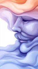  A close up of a woman's face with her eyes closed