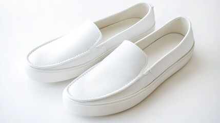 Stylish White Slip-On Sneakers for Casual Everyday Wear