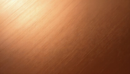 Fototapeta premium Brushed copper surface with soft reflections and scuffs creating a textured appearance background