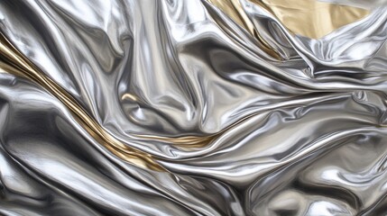 Metallic silver, gold