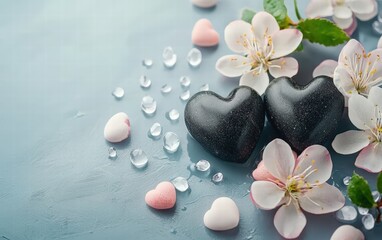 Saint Valentines Day spa relax background