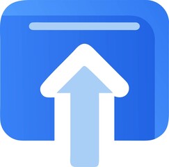 Upload Icon - Vector, Sign and Symbol for Design, Presentation, Website or Apps Elements.