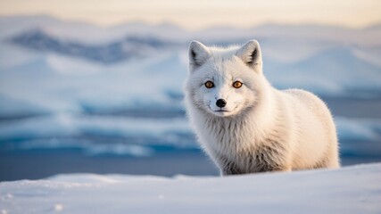 Majestic Arctic Fox in a Snowy Wilderness