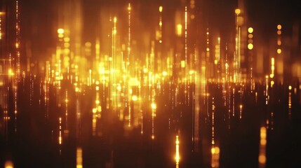 Abstract Data Visualization with Glowing Effects