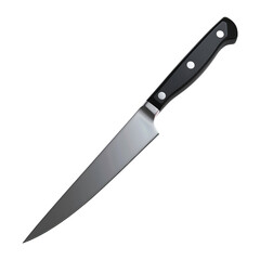 Fototapeta premium Kitchen Knife on Transparent Background