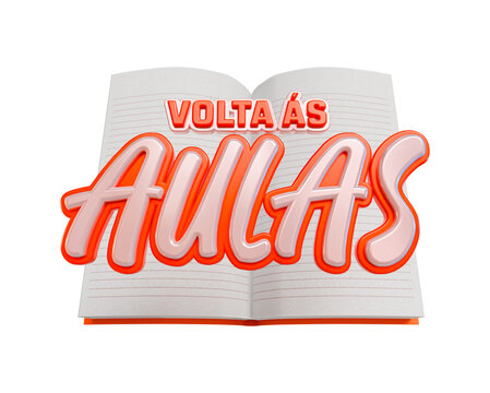 Volta &agrave;s aulas livro de fundo