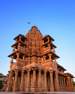 Historic temple ruins of Mandore garden in Jodhpur, Rajasthan, India.