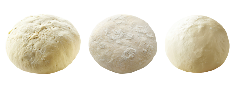 Pizza Dough Set on Transparent Background