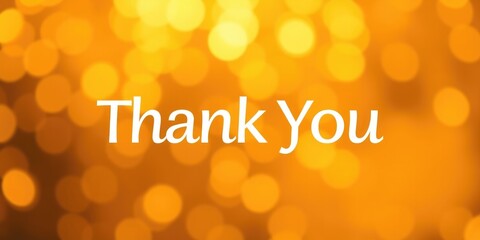 A bright and cheerful banner showcases the message Thank You in elegant script, creating a warm atmosphere to honor and appreciate significant connections