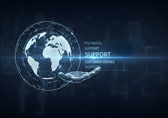 technical support, 24/7 assistance, virtual assistant concept