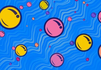 seamless pattern with fishes