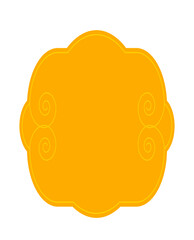 Yellow label without writing - ideal for pricing items or turning them into stickers

