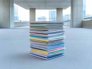 Unused Tickets and Brochures Stack Resting Near Entrance
