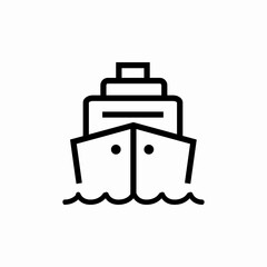sea ship icon sign vector