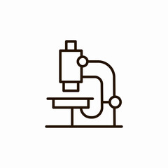 microscope science icon sign vector