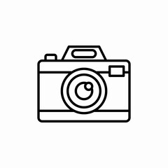 photo camera icon sign vector