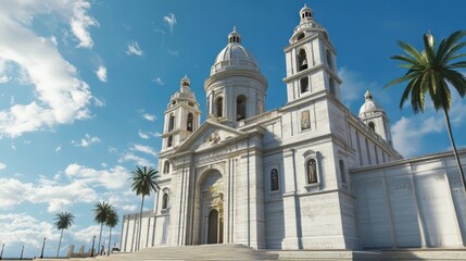 Fototapeta premium Grand Cathedral under sunny skies